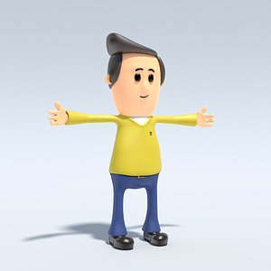 character office guy fbx