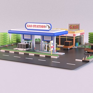 gasstation01 3D model