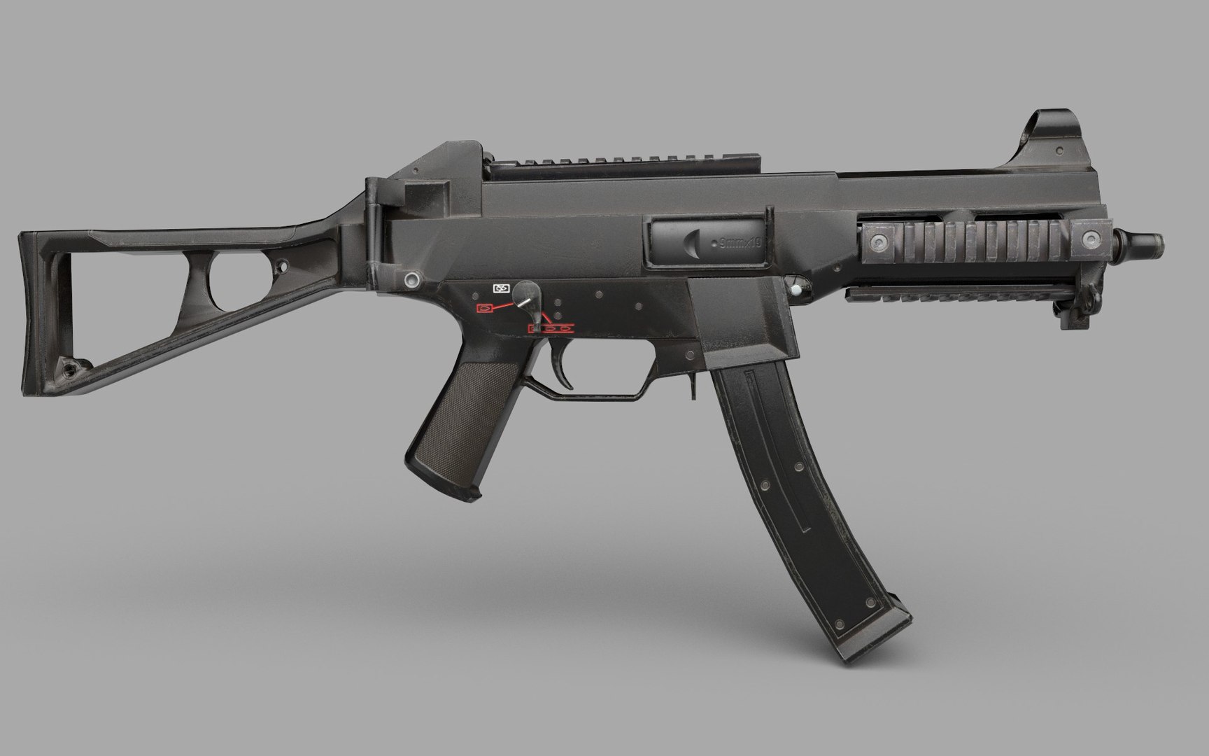 UMP9 GUN Low-poly 3D Model 3D Model - TurboSquid 2119039