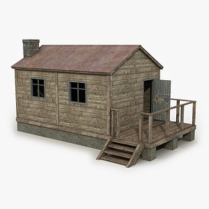 Wooden House 5 3D Model model