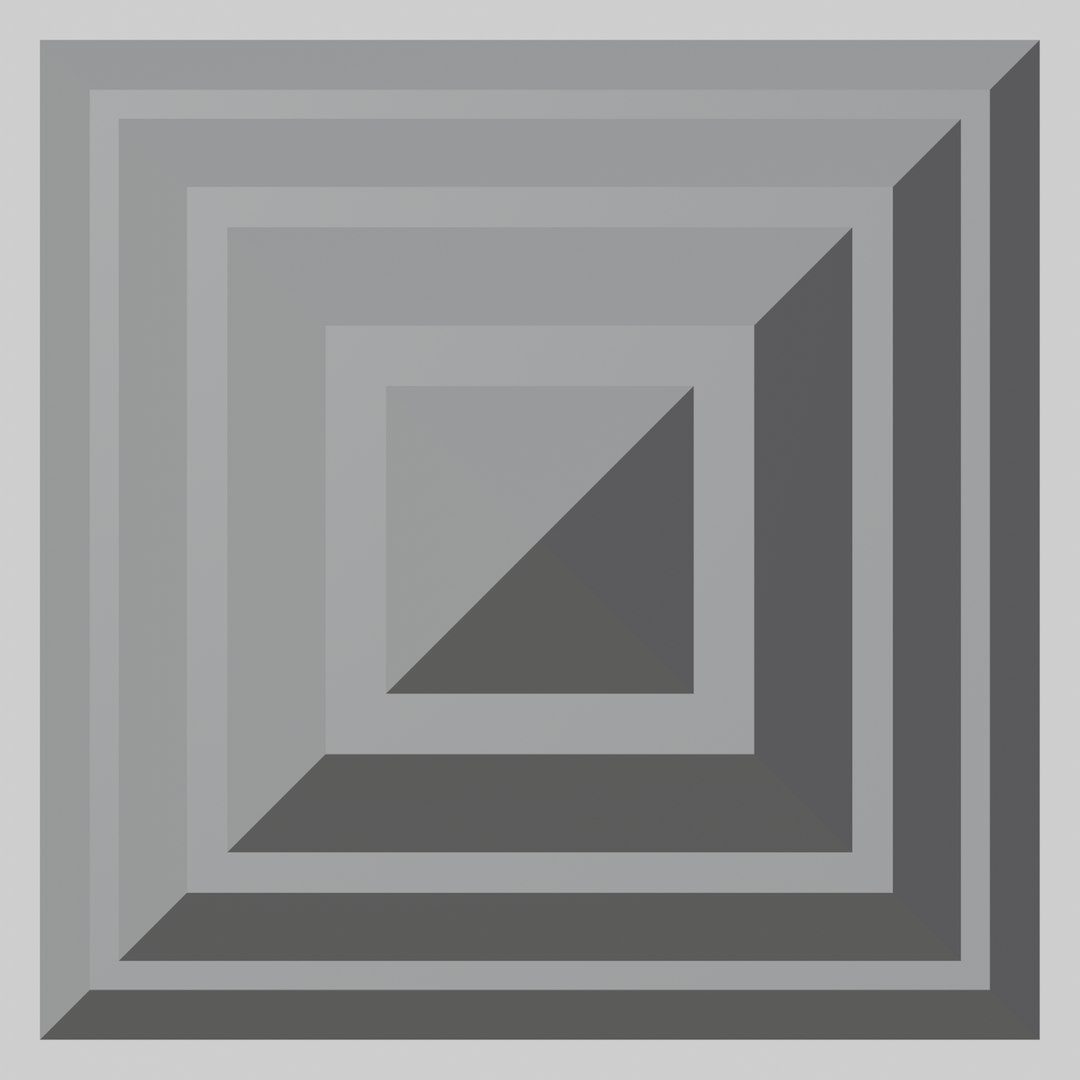 Pyramid Separated Into 4 Parts Model - TurboSquid 2038289