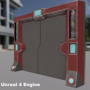 sci-fi gate 3d model