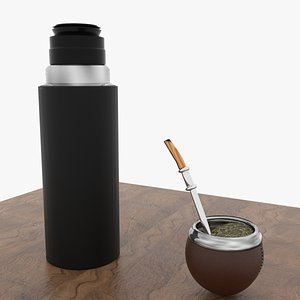 Mate with yerba and termo