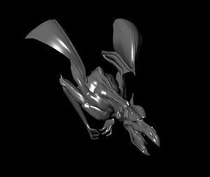 gargoyle dragon 3d ma