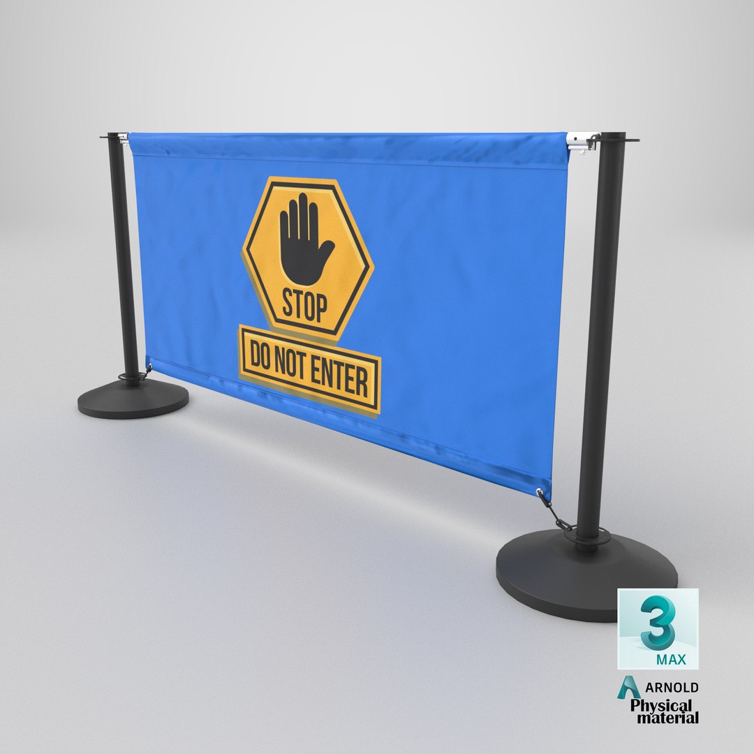 Barrier Banner Stand Warning Sign Game Ready 3D model https://p.turbosquid.com/ts-thumb/pn/yjVZ8k/IM/stemcell_max_physical_render/png/1786112095/1920x1080/fit_q87/adeff23bba3a2d55357f087ee6222a09da5edf89/stemcell_max_physical_render.jpg
