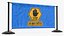 Barrier Banner Stand Warning Sign Game Ready