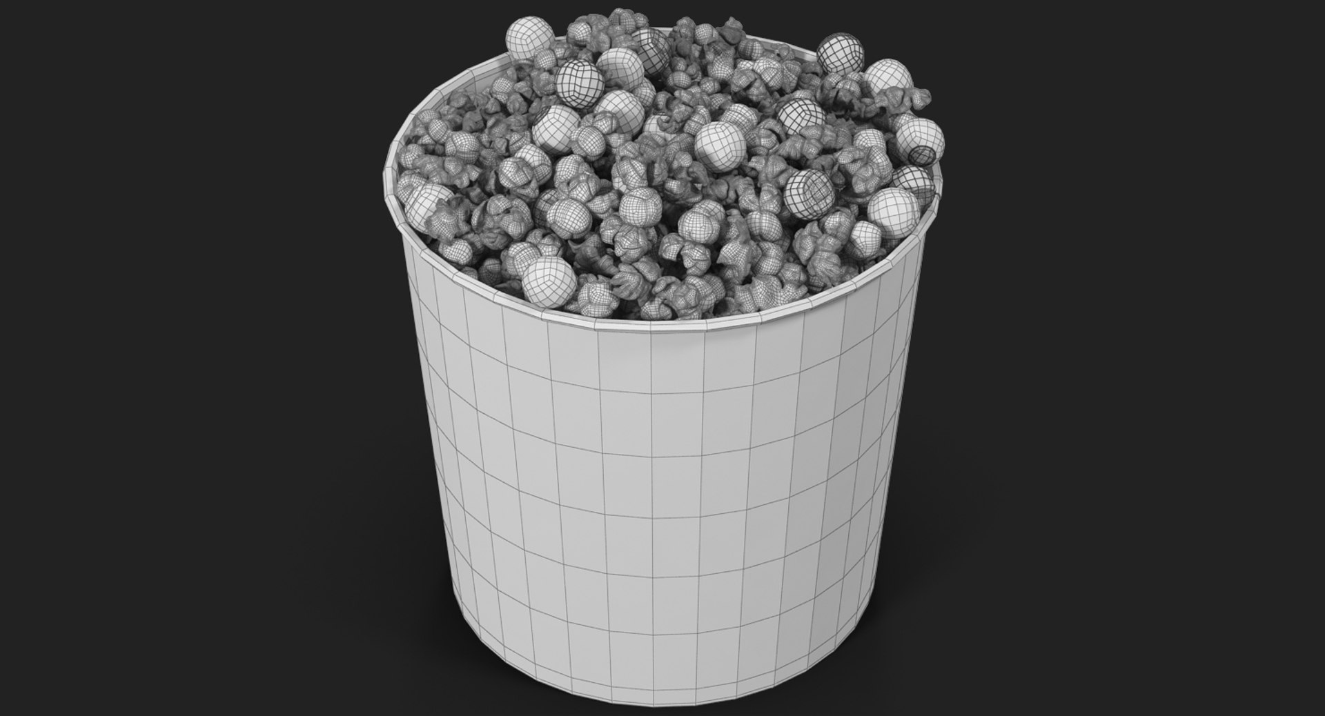 Halloween Popcorn Cup 2 3D Model TurboSquid 1326372