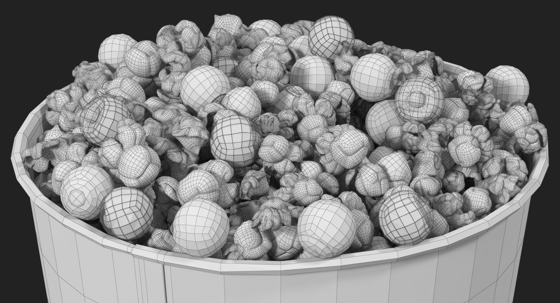 Halloween popcorn cup 2 3D model TurboSquid 1326372