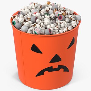halloween popcorn cup 2 3D model