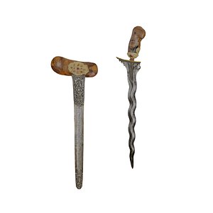 3D keris dagger model