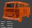 Fourgonnette VW T1 Split-Screen vintage - Modèle 3D hyper détaillé