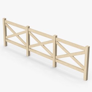 Wood Fence 3D model