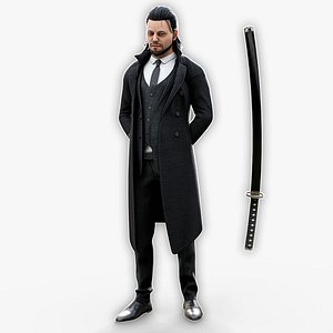Samurai Takashi - Realistic Warrior - Animated Katana Master Character - Japanese Bushido - 17