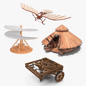 3D Leonardo da Vinci Vehicles Collection 3 model