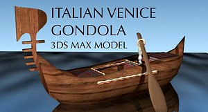 gondola boat venice 3d max