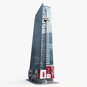 Times Square Tower Low Poly