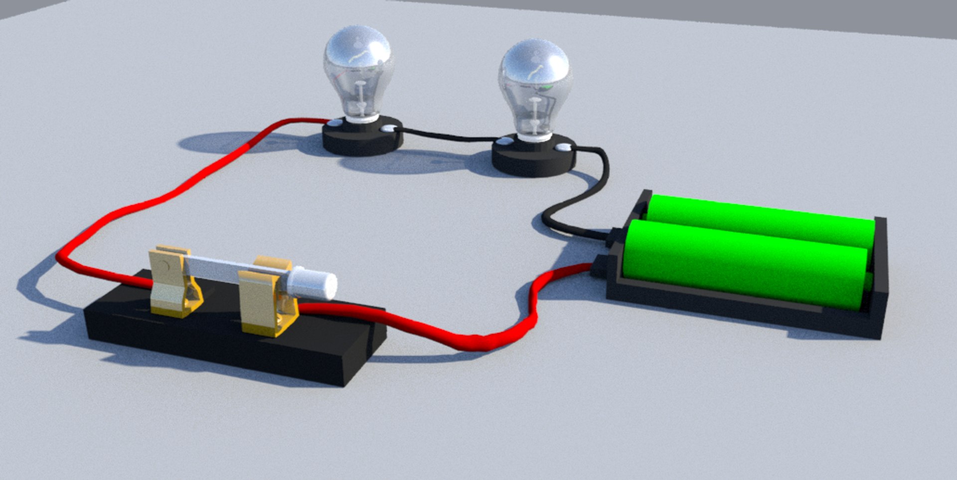 Simple Series Circuit 3D Model - TurboSquid 1321649