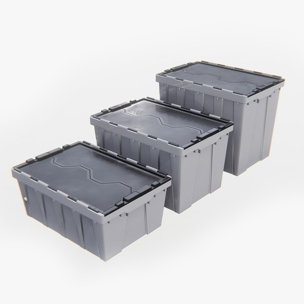 modelo 3d Tote de almacenamiento Tough Box con tapa - TurboSquid