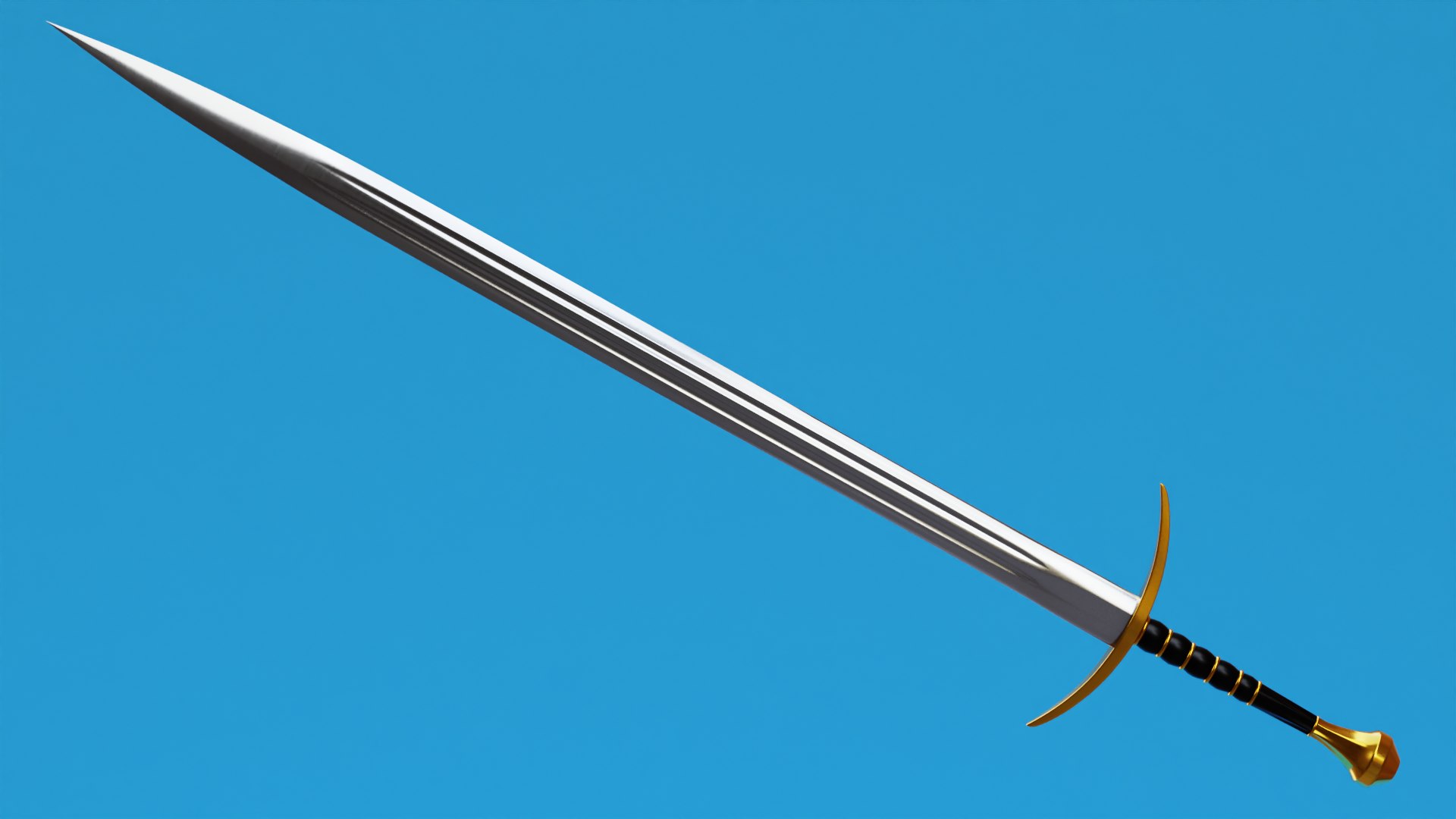 Sword Bastard 3D Model TurboSquid 1669456