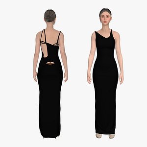 3D Molly dress Marvelous Designer or Clo3D ZPRJ