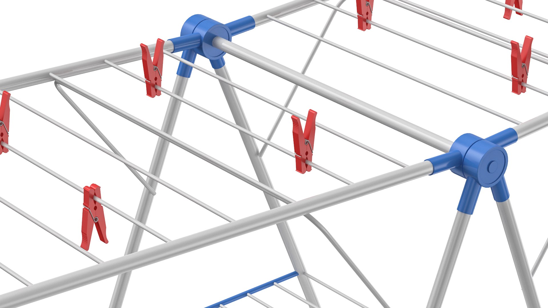 Drying Rack With Clothespin Model - TurboSquid 2023452
