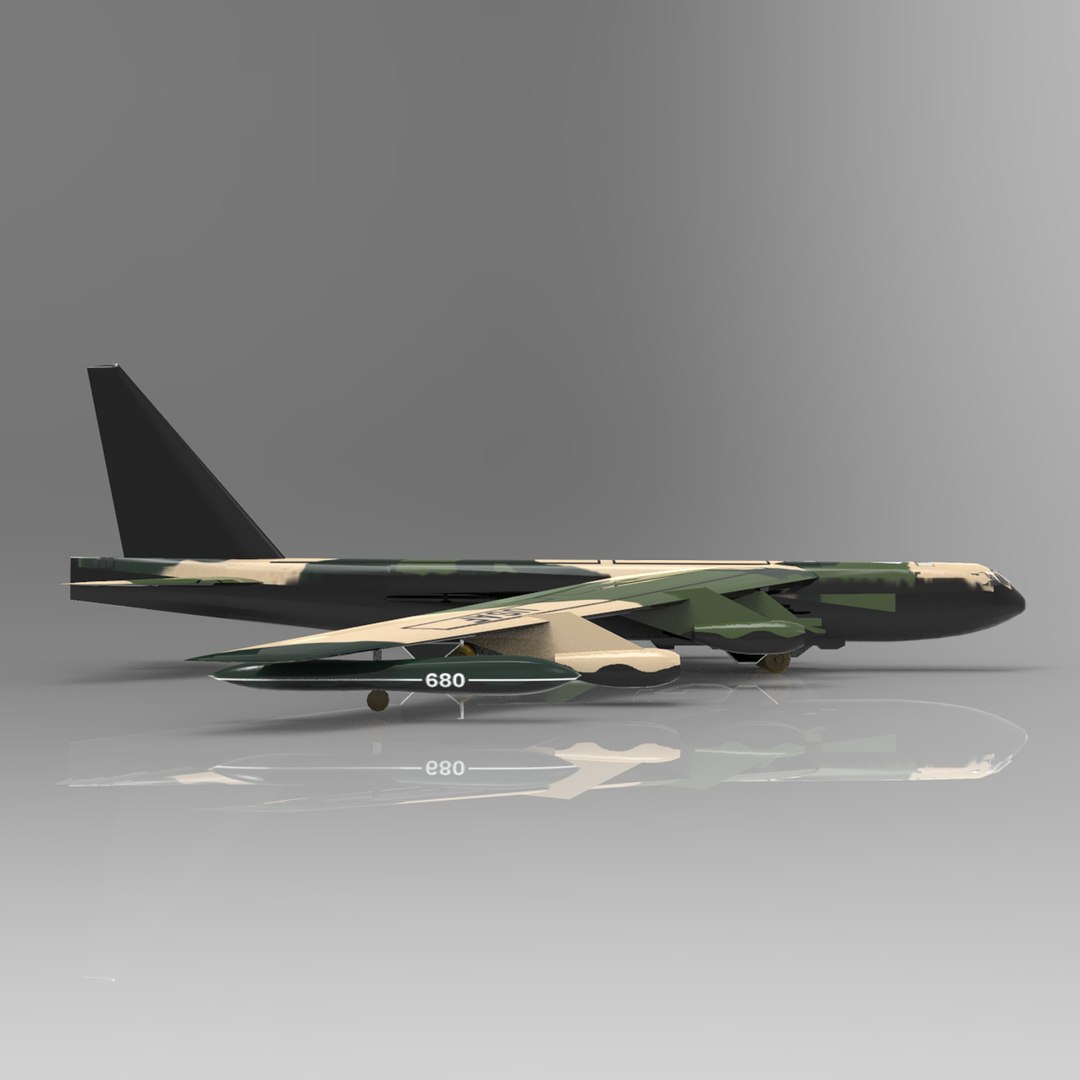 Boeing B-52 Stratofortress 3D - TurboSquid 2082011