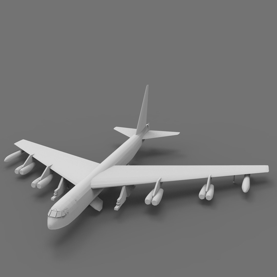 Boeing B-52 Stratofortress 3D - TurboSquid 2082011