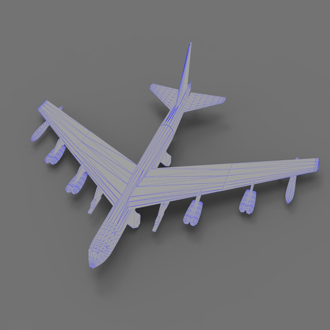 Boeing B-52 Stratofortress 3D - TurboSquid 2082011