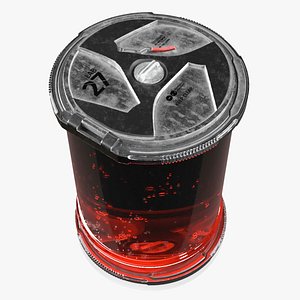 Sci-Fi Stasis Capsule Empty Red