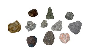 3D stone rocks
