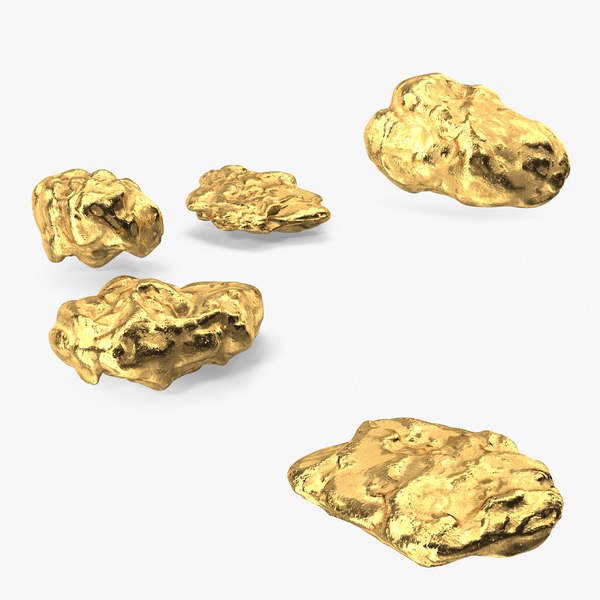 Metallic Gold Small Minerals model