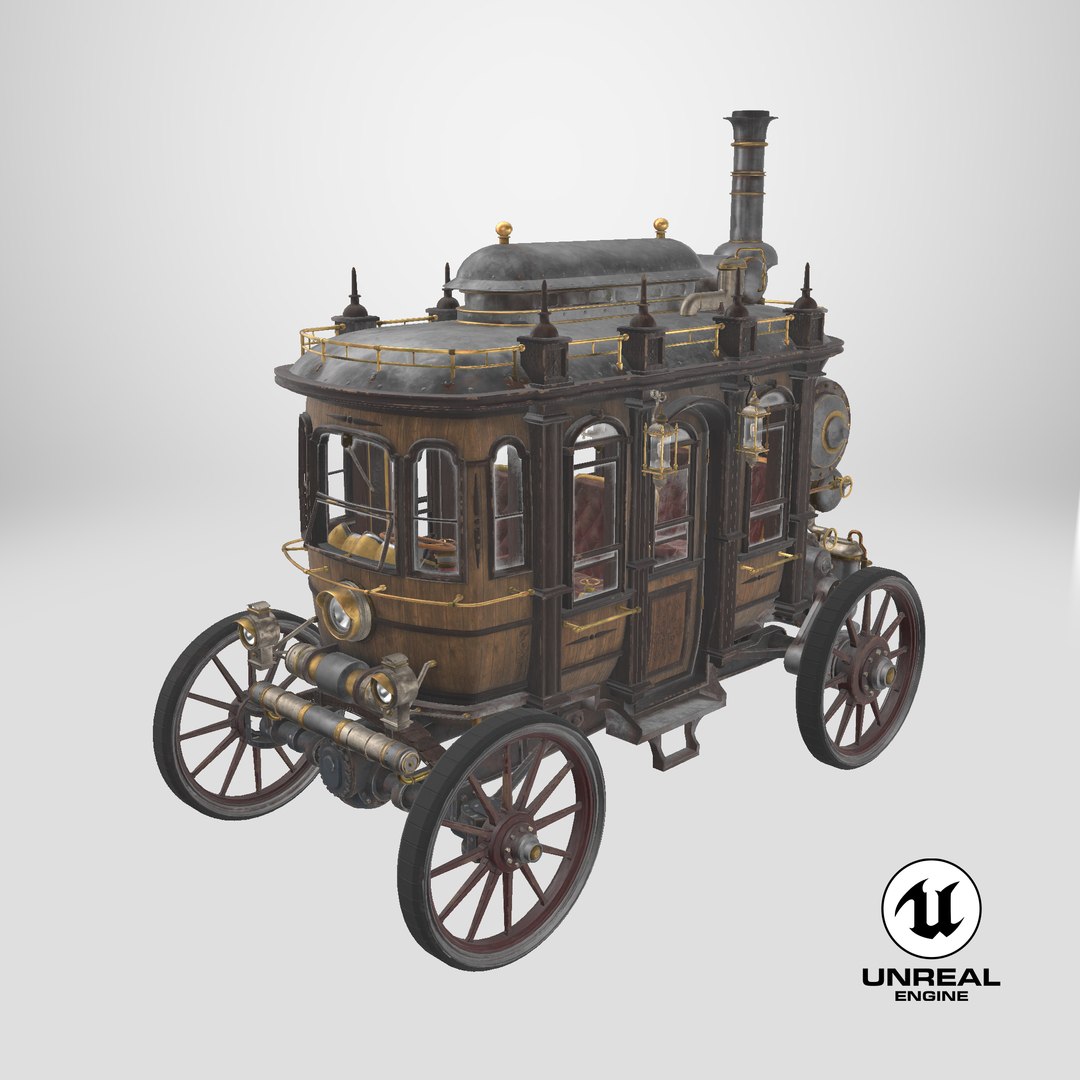 Steampunk Carriage Vehicle 3D model https://p.turbosquid.com/ts-thumb/po/Kx2F1O/yk/stemcell_unreal_render/png/1745584449/1920x1080/fit_q87/ef2fd5a30d19acb0d45b71e33c27a3ca60674e3b/stemcell_unreal_render.jpg