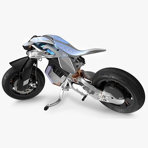 Yamaha MOTOROiD 2 Motorcycle Rigged for Cinema 4D