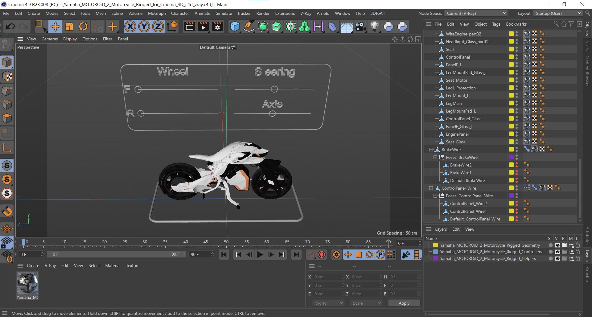 Yamaha MOTOROiD 2 Motorcycle Rigged For Cinema 4D 3D Model - TurboSquid ...