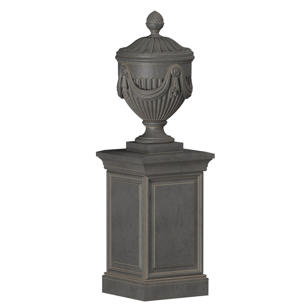 Classic Outdoor Vase 3D Model TurboSquid 2101814