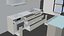 Colección de modelos 3D de electrodomésticos de cocina para visualización arquitectónica.