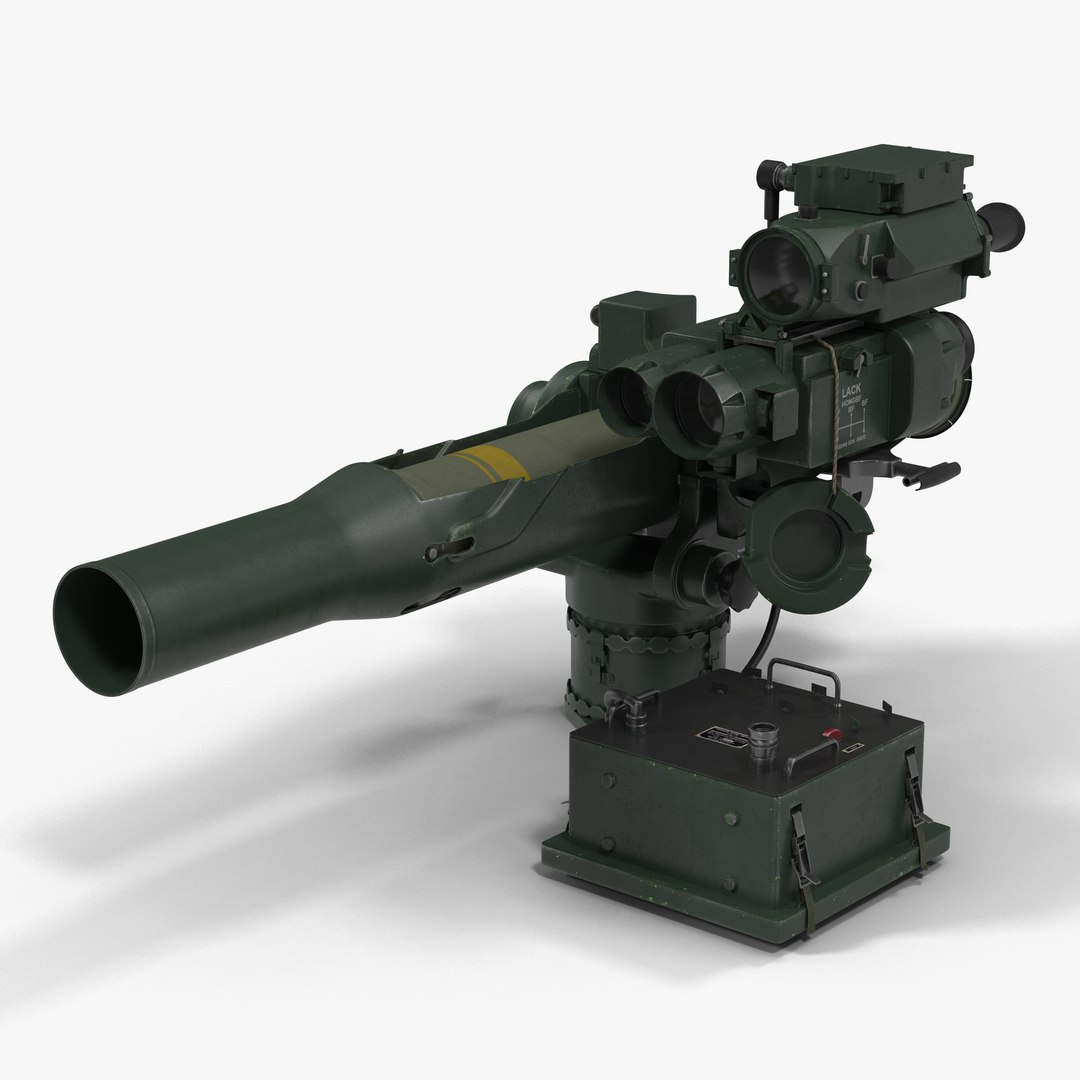 BGM-71 TOW Missile 3D model preview