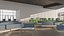 Modern Airport Terminal Interior 3D model