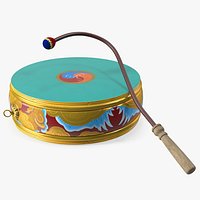 Tibetan Drum Tambourine