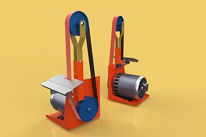 3D model make belt machining polishing