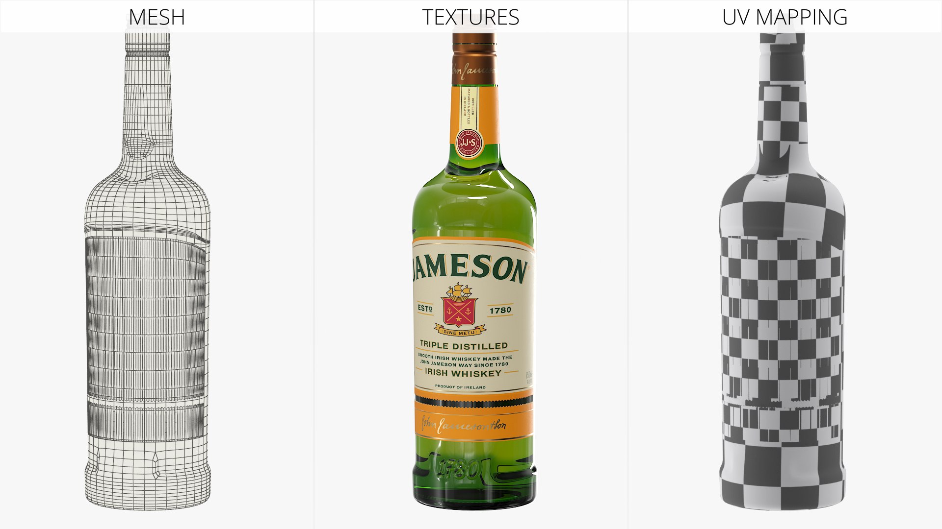 3D Jameson Triple Distilled Irish Whiskey https://p.turbosquid.com/ts-thumb/po/ZctEuB/Fu/jameson_triple_distilled_irish_whiskey_008/jpg/1769472559/1920x1080/fit_q87/d8691558063d71d1419e4444f5de4e72d718d59d/jameson_triple_distilled_irish_whiskey_008.jpg