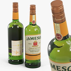 3D Jameson Triple Distilled Irish Whiskey