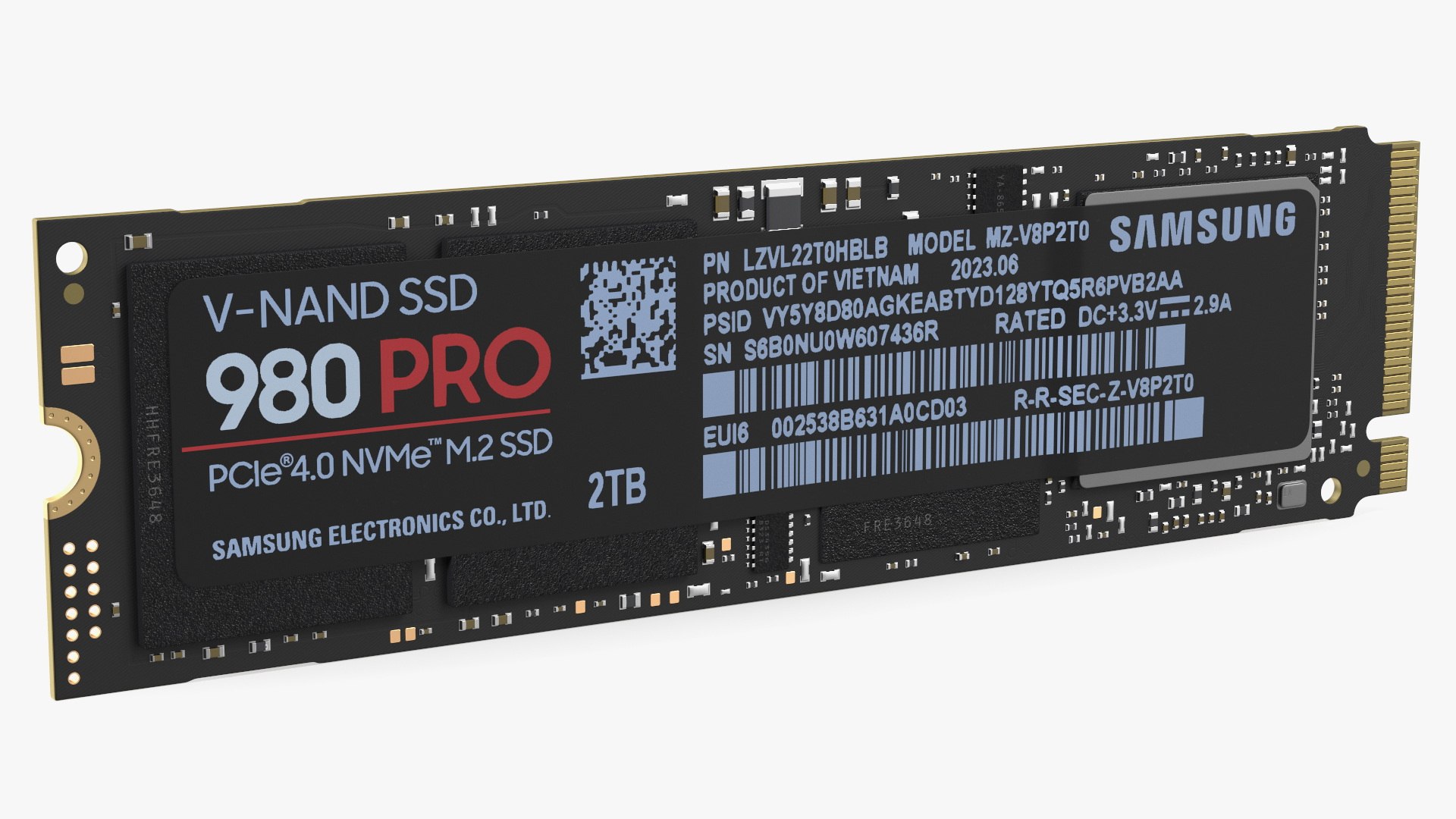 M2 NVMe SSD Samsung 980 Pro 2 TB 3D model https://p.turbosquid.com/ts-thumb/po/afUbAq/FS/m2nvmessdsamsung980pro2tb3dmodel008/jpg/1698541379/1920x1080/fit_q87/122cdd47cc5dc6366d76fd120b2e63982377fd35/m2nvmessdsamsung980pro2tb3dmodel008.jpg