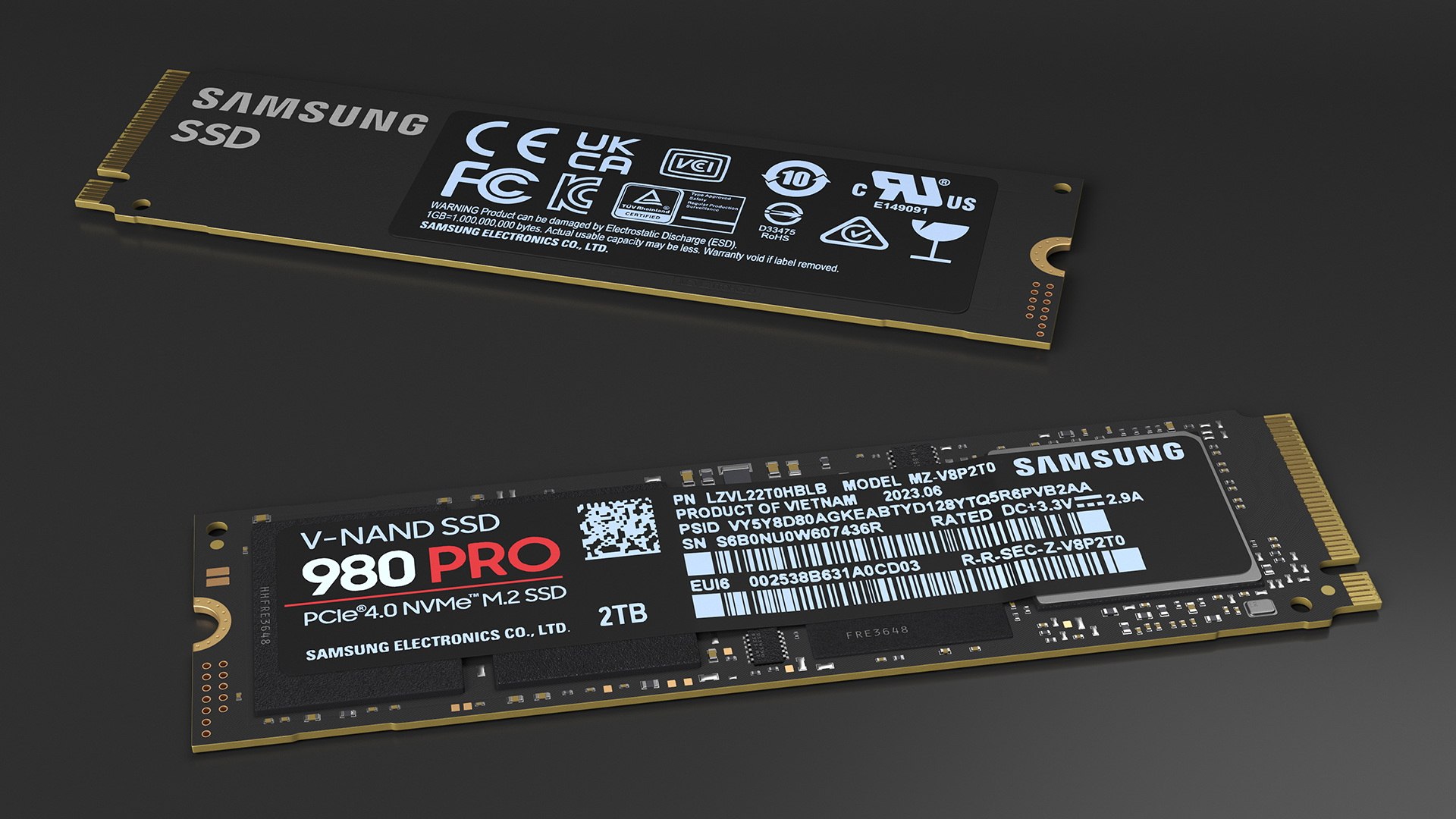 M2 NVMe SSD Samsung 980 Pro 2 TB 3D model https://p.turbosquid.com/ts-thumb/po/afUbAq/qa/m2nvmessdsamsung980pro2tb3dmodel006/jpg/1698541373/1920x1080/fit_q87/692756d8fbb9a28cc42dfad2e03884afc7f3d7a6/m2nvmessdsamsung980pro2tb3dmodel006.jpg