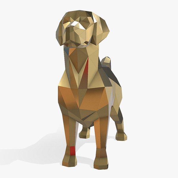 3D model Golden Retriever