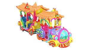 Attraction Children train 3D