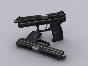 socom pistol 3d model