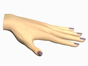 female hand 3d model