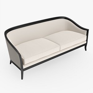 3D model sofa cabriole style
