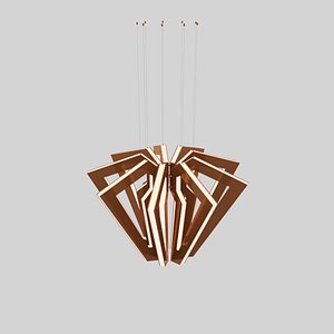 metal spider chandelier 3D model